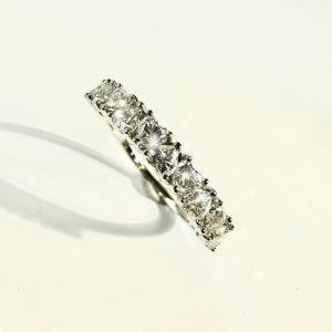 crystal bloom moissonites band s925 ring (复制)