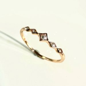 crystal bloom moissonites band s925 ring (复制)