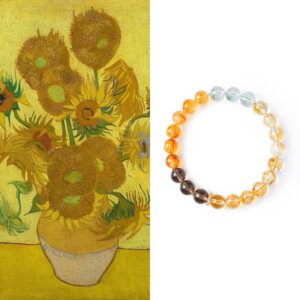 citrine smoky quartz bracelet