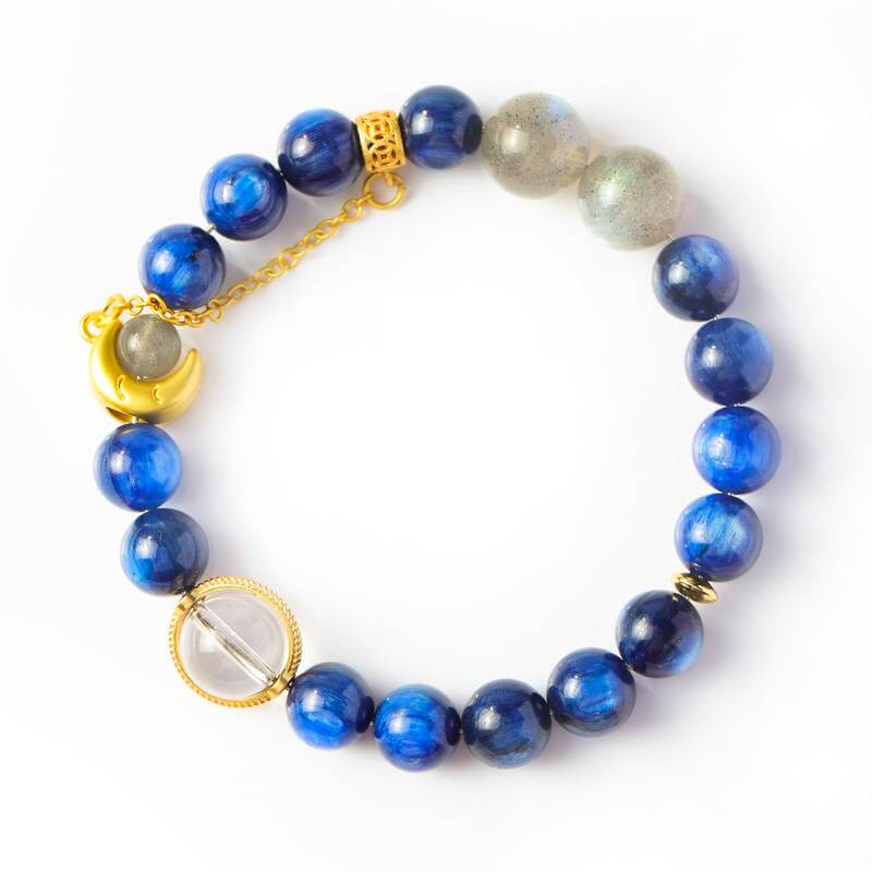Starry Night on Rhône Bracelet – Kyanite, Moonstone & Clear Quartz Energy Bracelet 5 Starry Night on Rhône Bracelet – Kyanite, Moonstone & Clear Quartz Energy Bracelet - Image 5